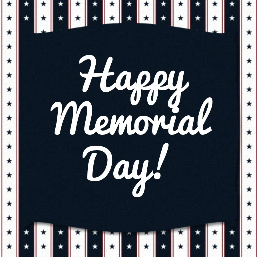 Blue Patriotic Banner card image