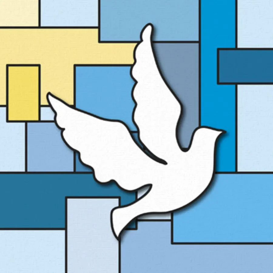 Stained Glass Communion card image