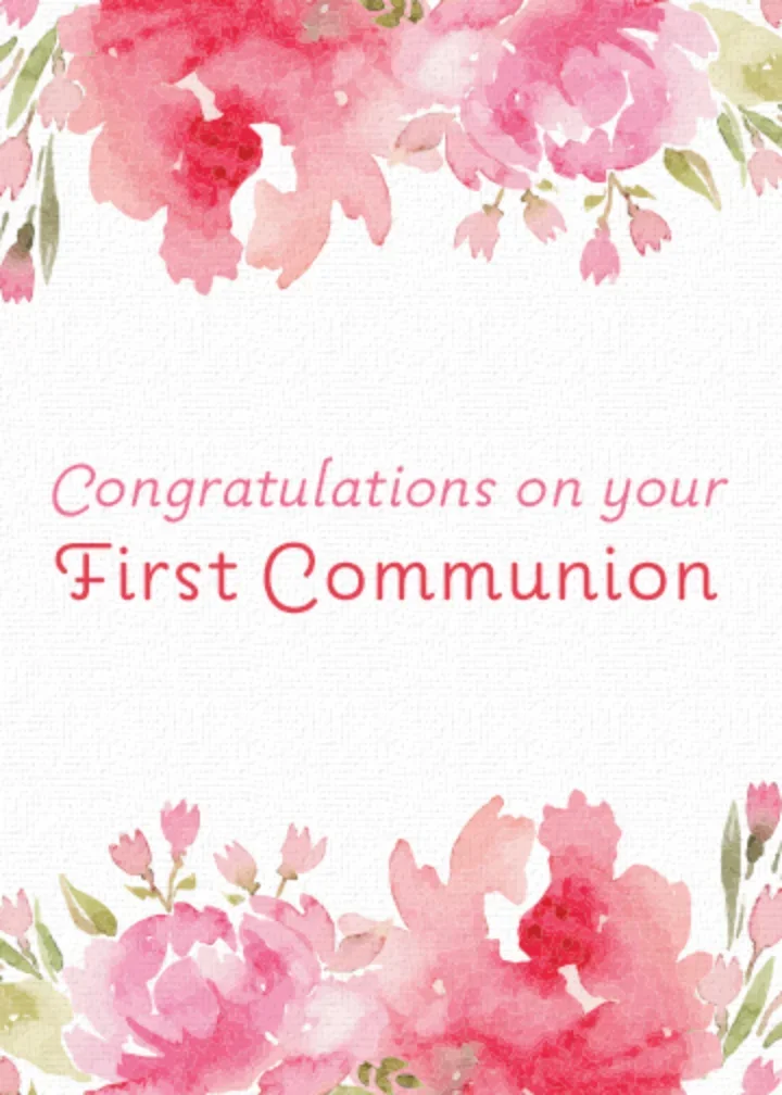 First Communion Flowers card image