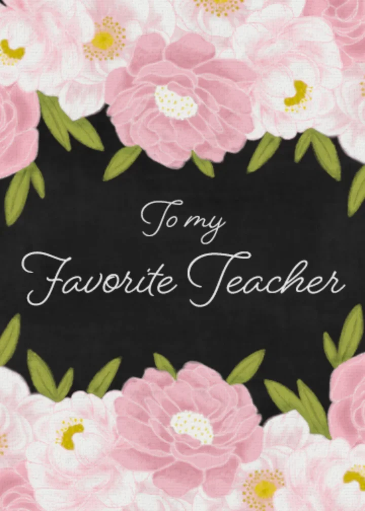 To My Favorite Teacher card image