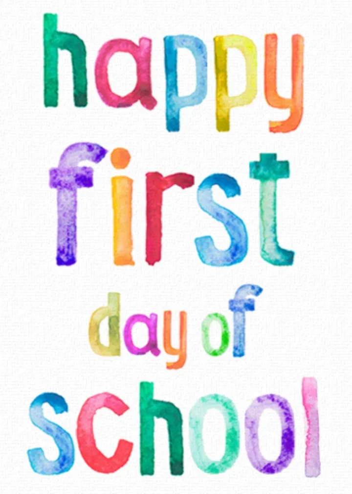 Happy First Day of School card image