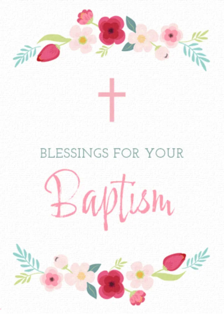 Simple Baptism card image