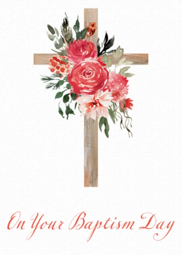 Baptism Cross card image