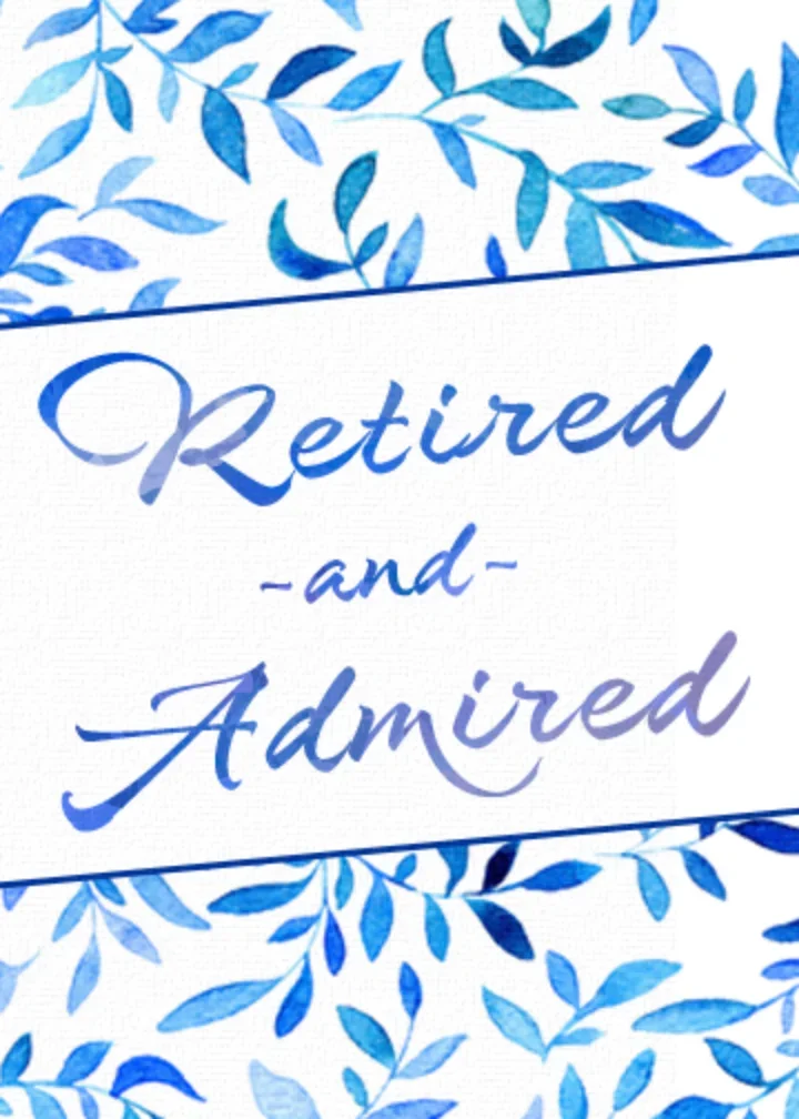 Retired & Admired Watercolor card image