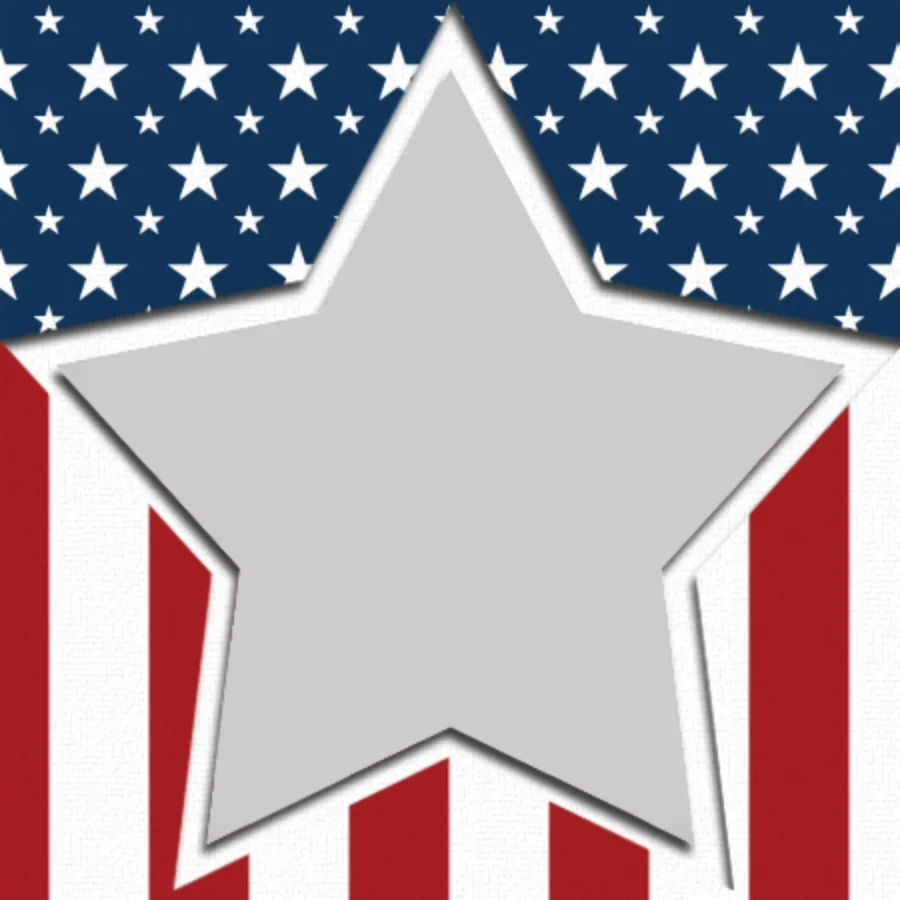 Photo Stars and Stripes card image