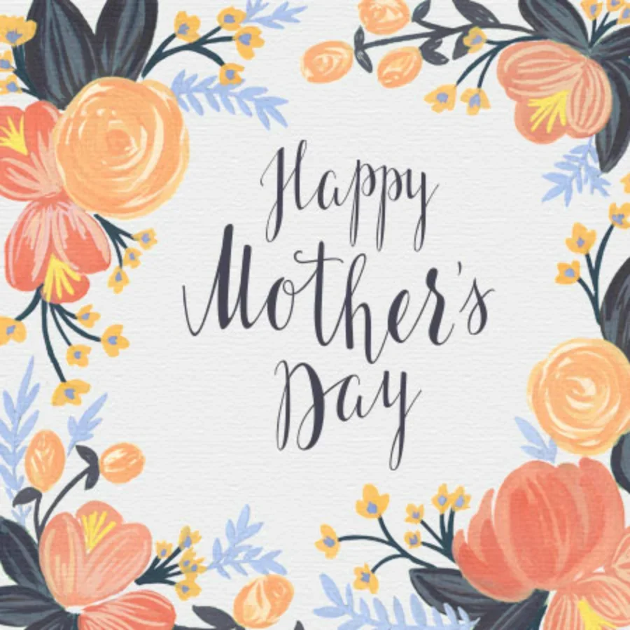 Floral Mother's Day card image