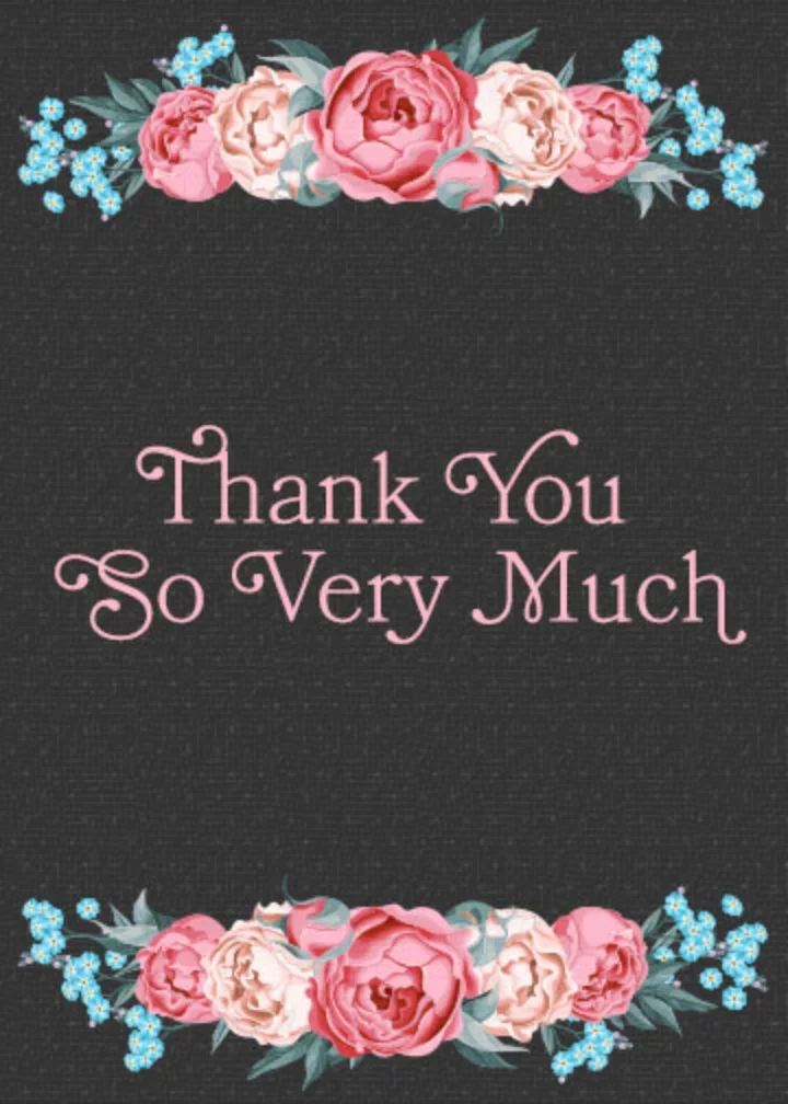 Winter Rose Thank You card image