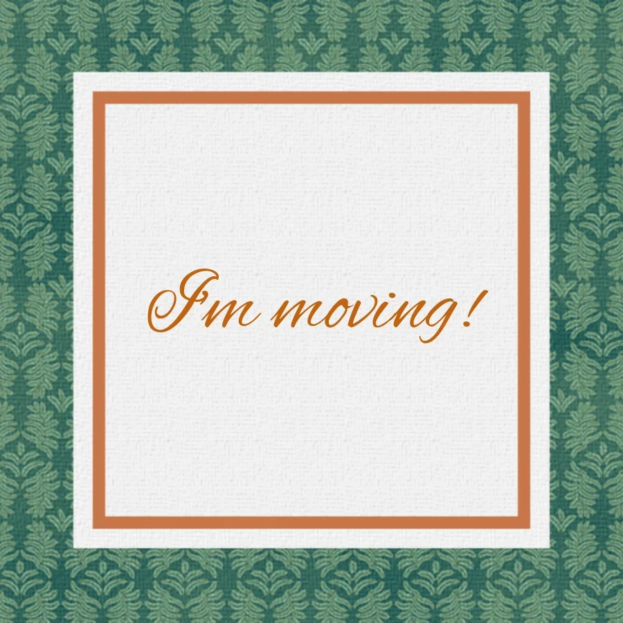 Moving Announcement card image