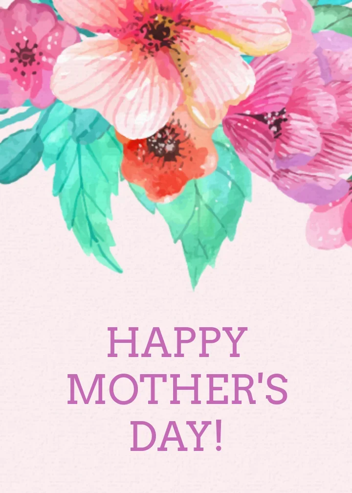 Mother's Day Watercolor card image