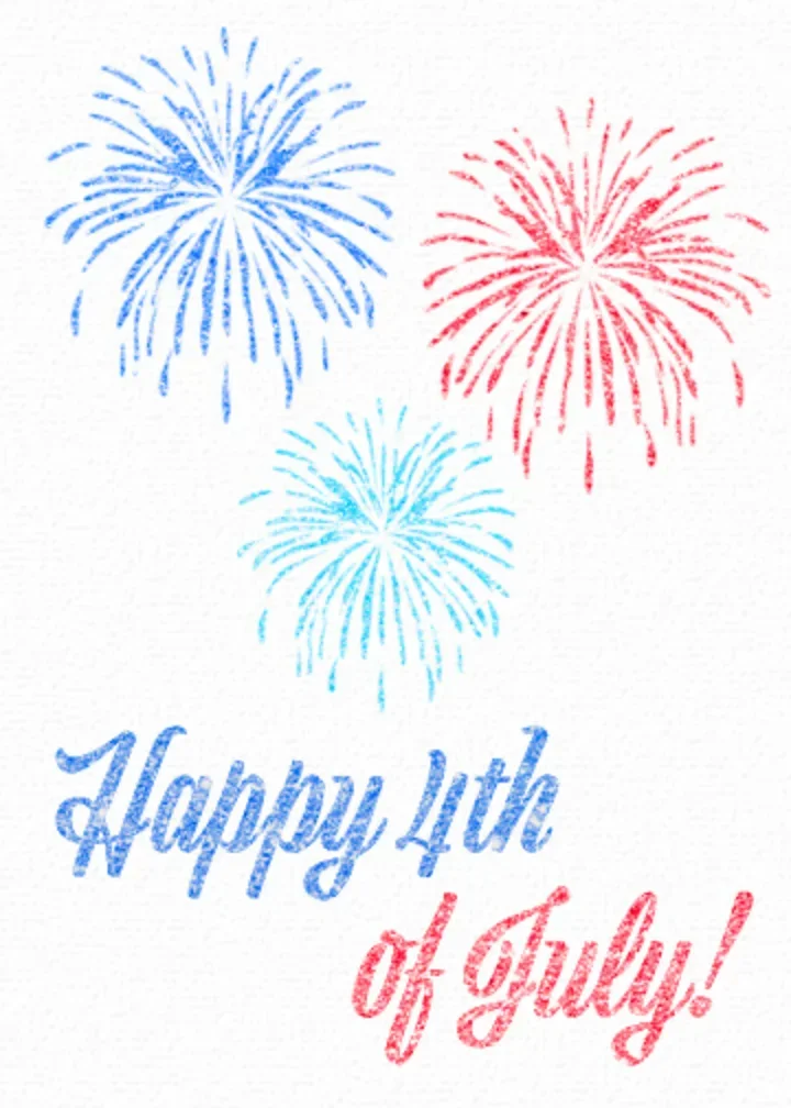 July Fourth Fireworks card image