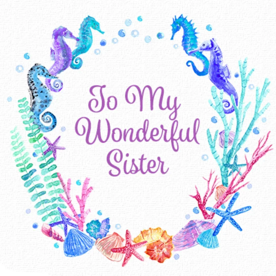 To My Sister card image