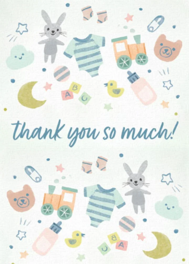 Thank You Baby Shower card image