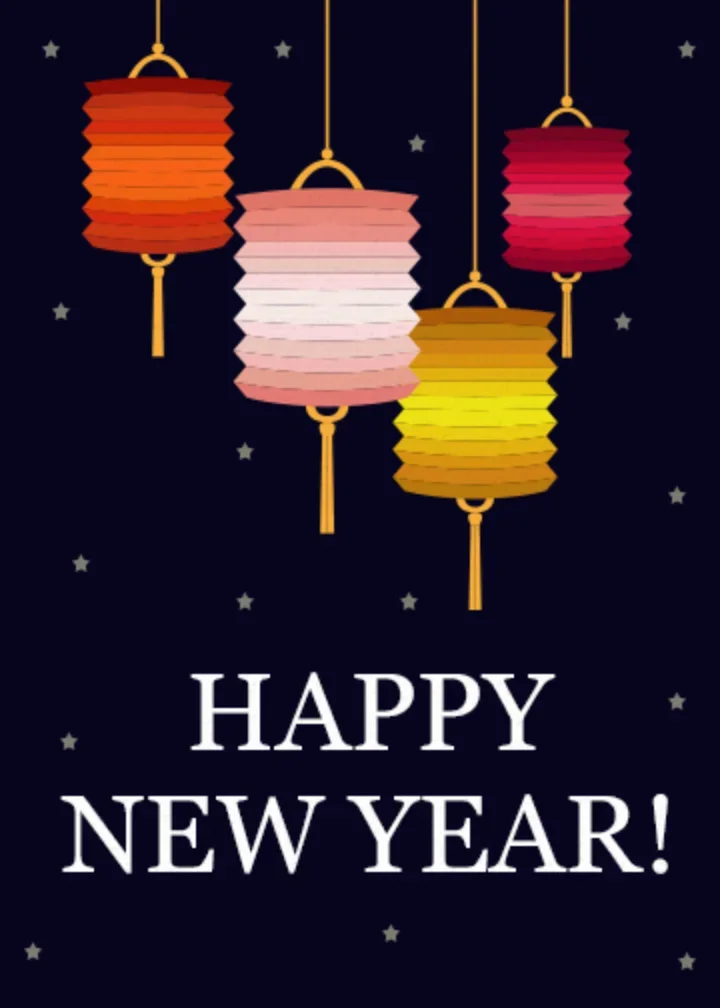 Simple Chinese Lanterns card image