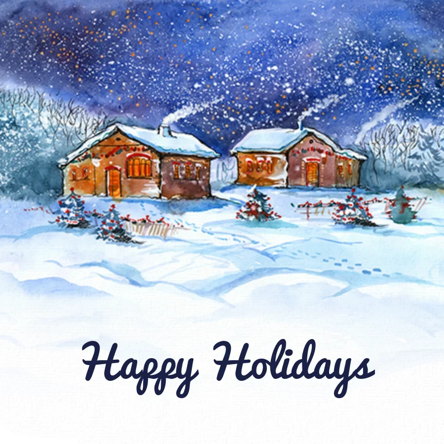 Starry Peaceful Village card image