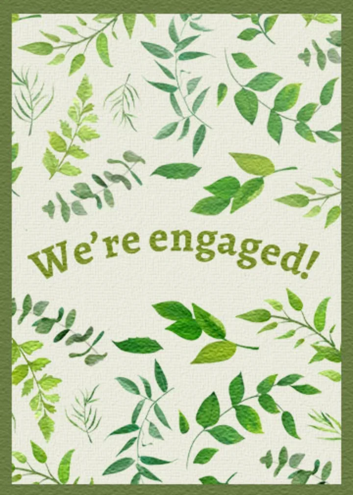 Engagement Floral Pattern card image