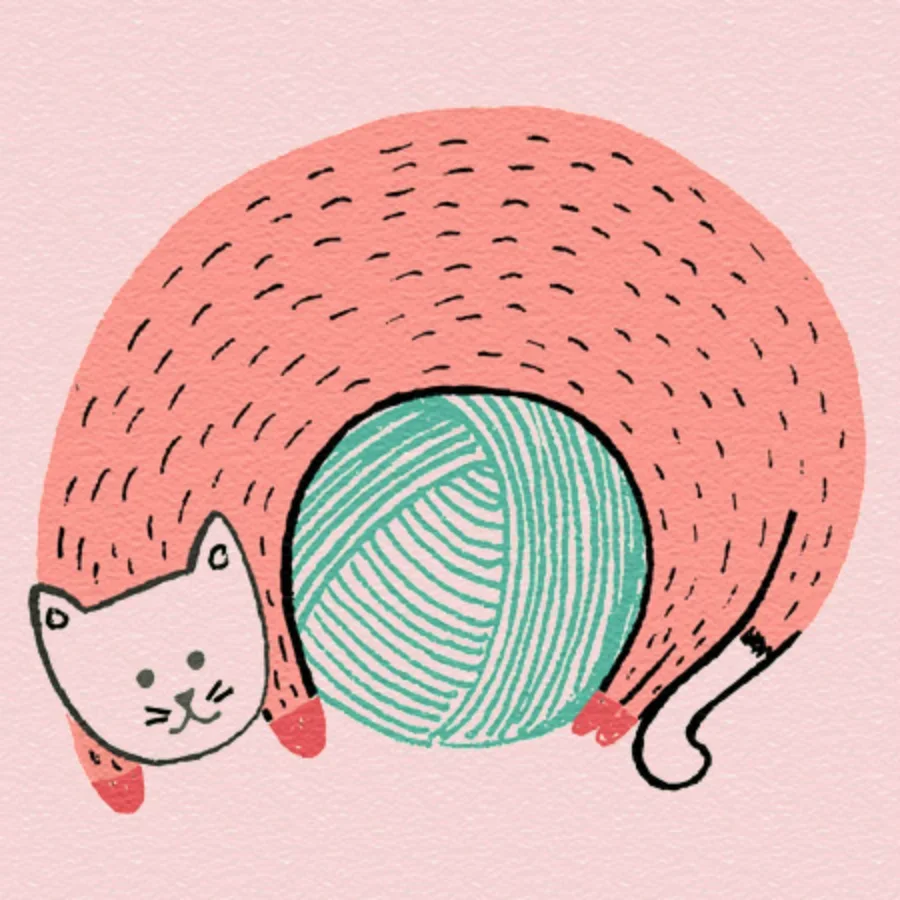 Ball of Yarn card image