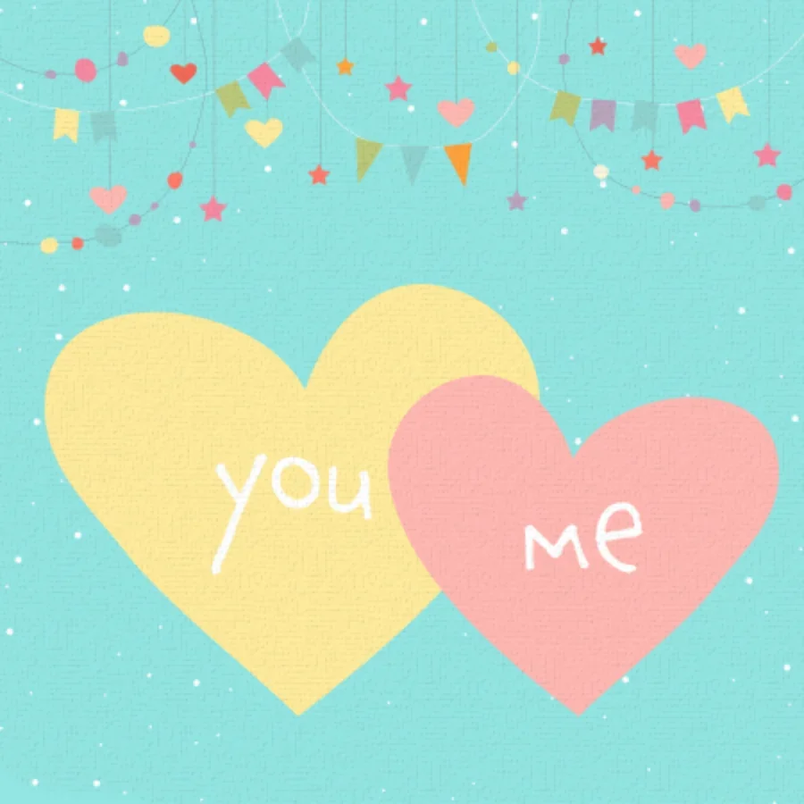 Two Hearts card image