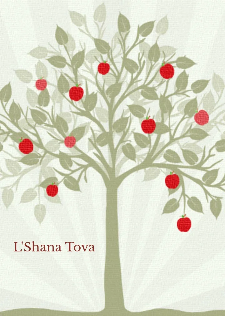 Rosh Hashanah Apple Tree card image