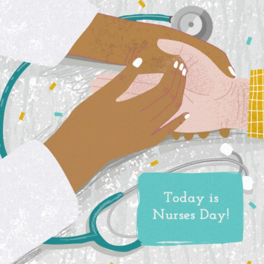Nurses Day Thank You card image