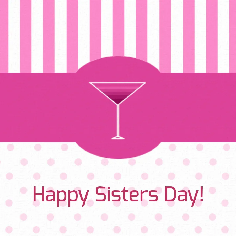 Sisters Day Martini card image
