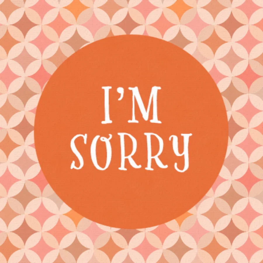 I'm Sorry Pattern card image