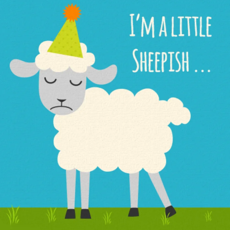BAA-lated Birthday card image