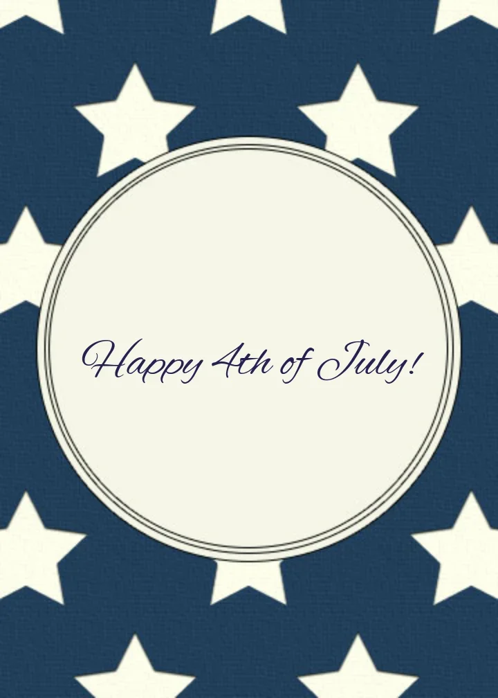 July Fourth Stars card image
