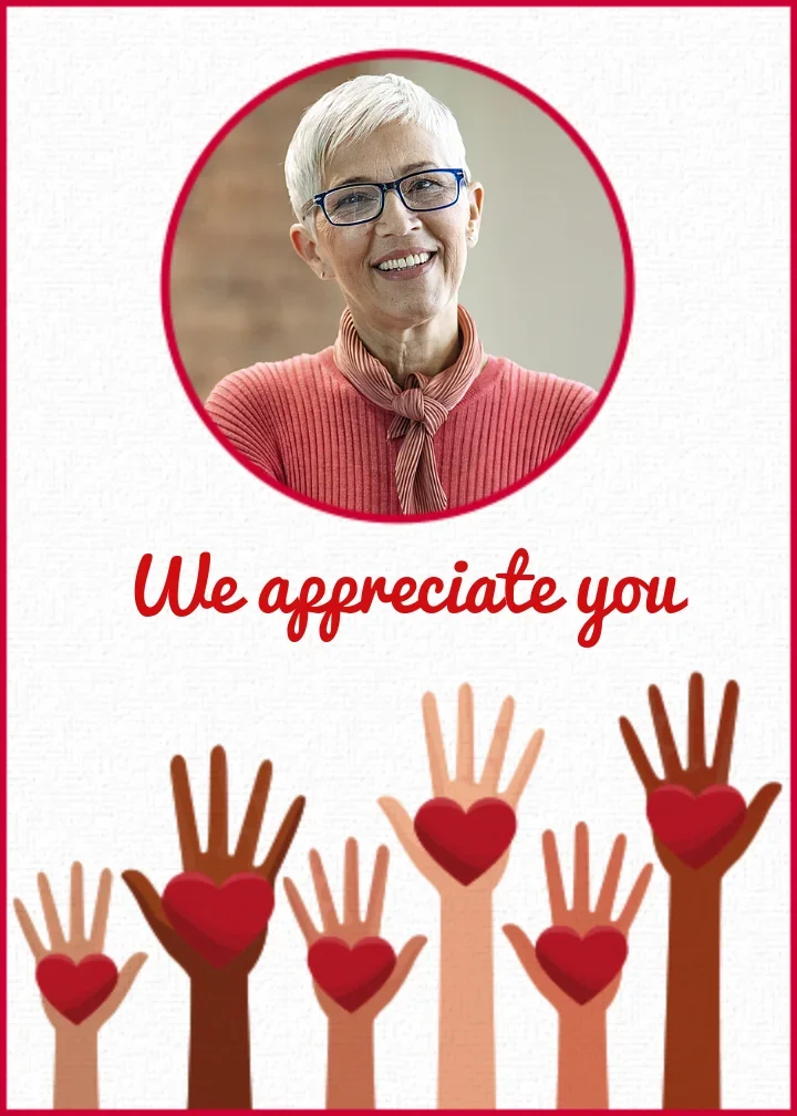 Hearts for Nurses card image