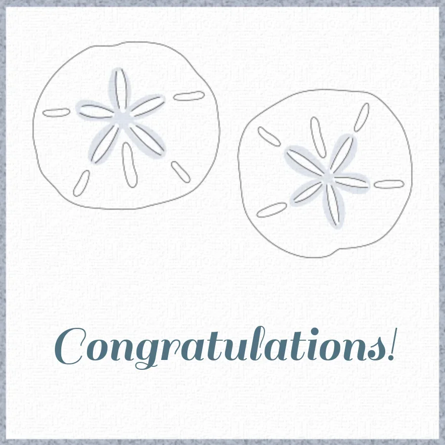 Wedding Sand Dollar card image