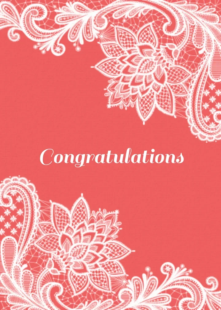 Congrats Doily card image