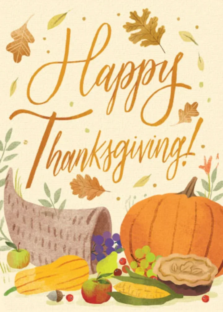 Thanksgiving Floral card image