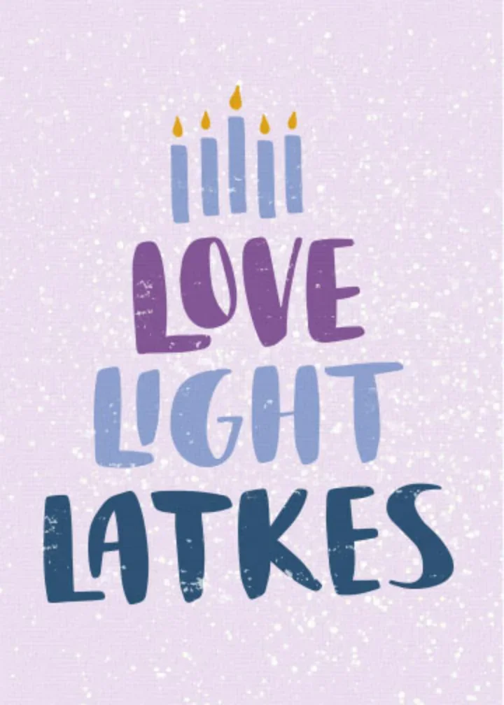 Love Light Latkes card image
