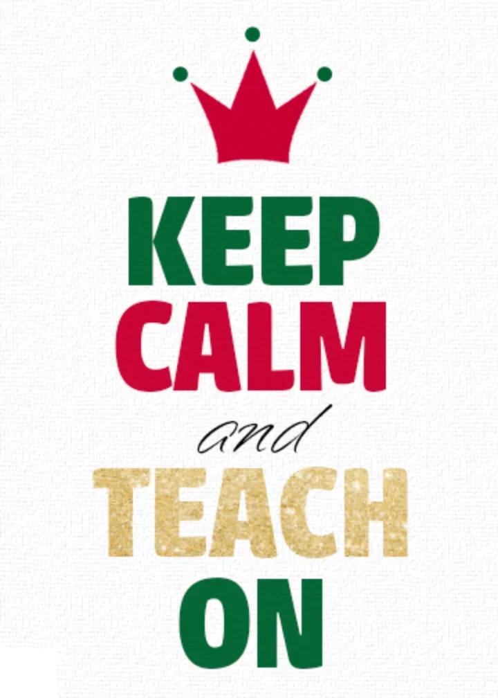 Keep Calm and Teach On card image