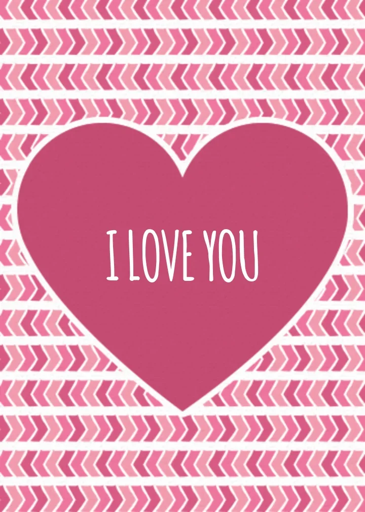 Zig Zag Heart card image