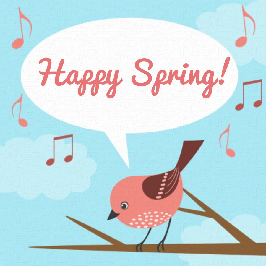 Happy Spring card image