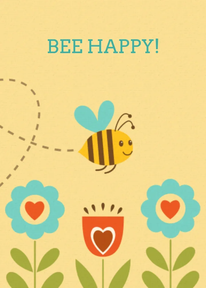 Bee Happy card image