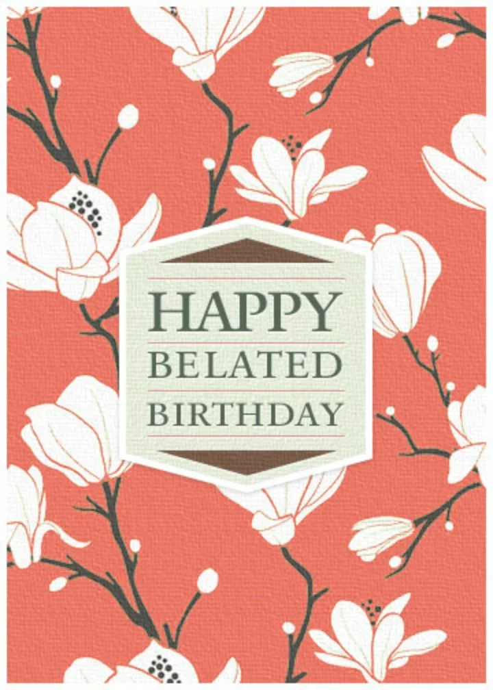 Belated Flower Pattern card image