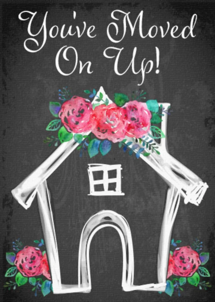 New House Chalkboard card image