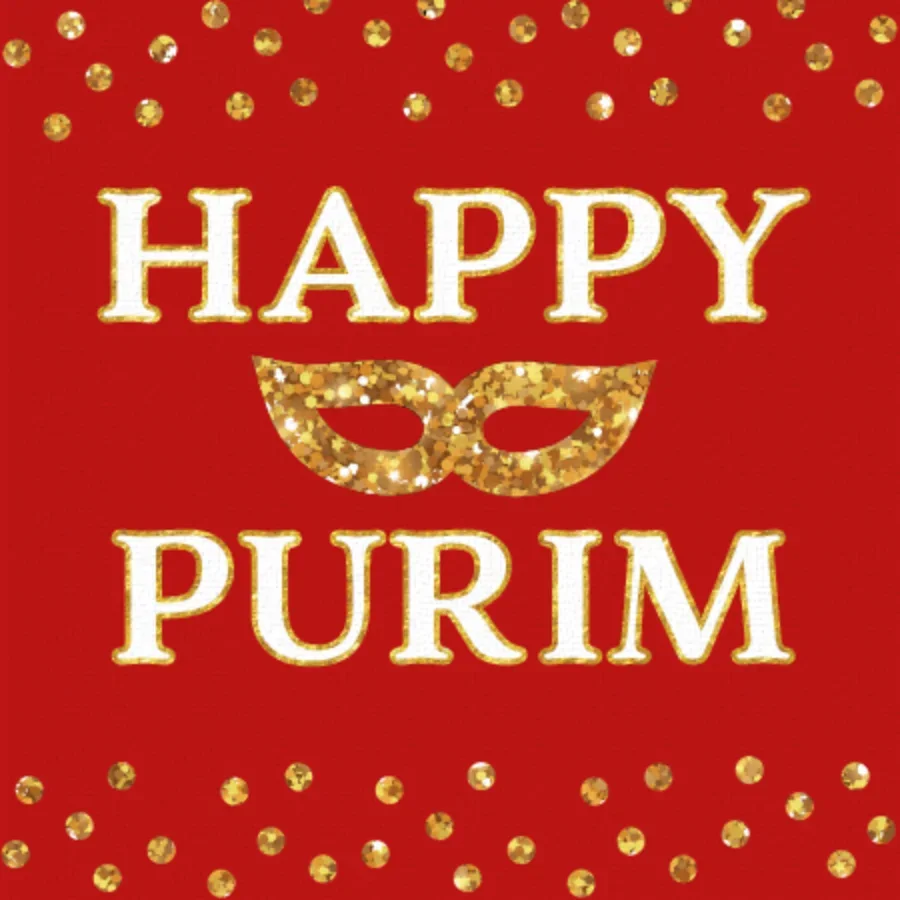 Golden Purim Mask card image
