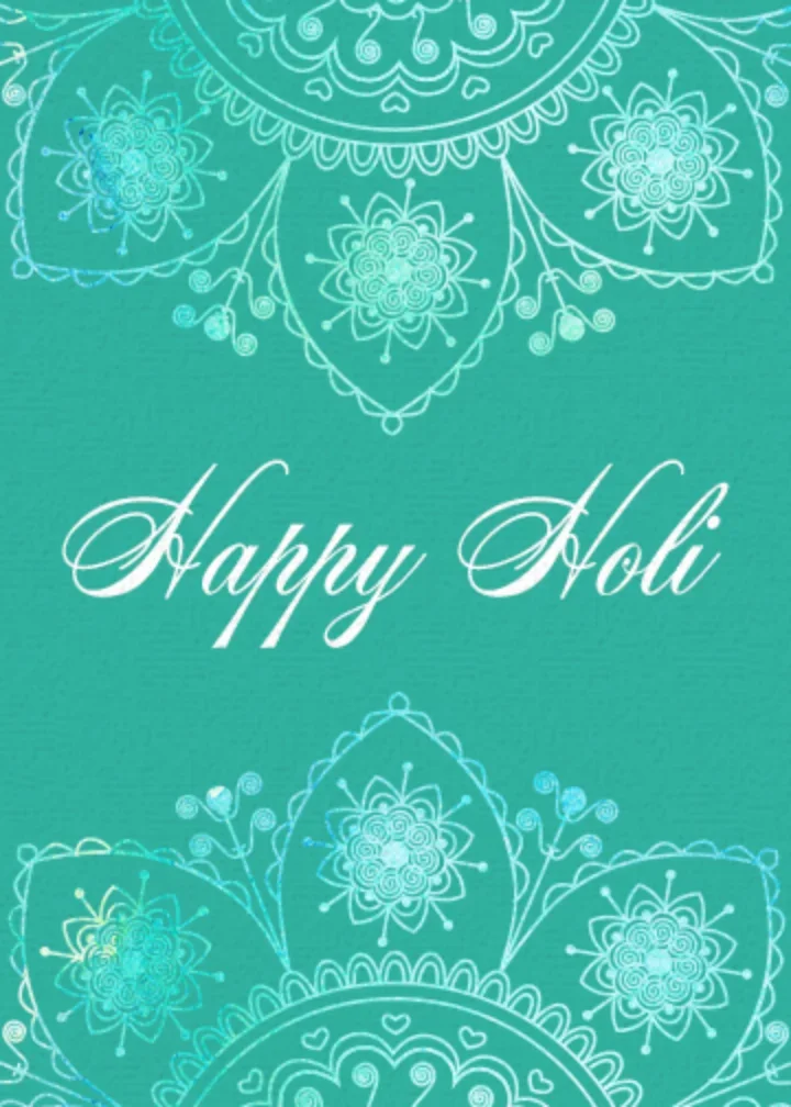 Ornate Holi Wishes card image