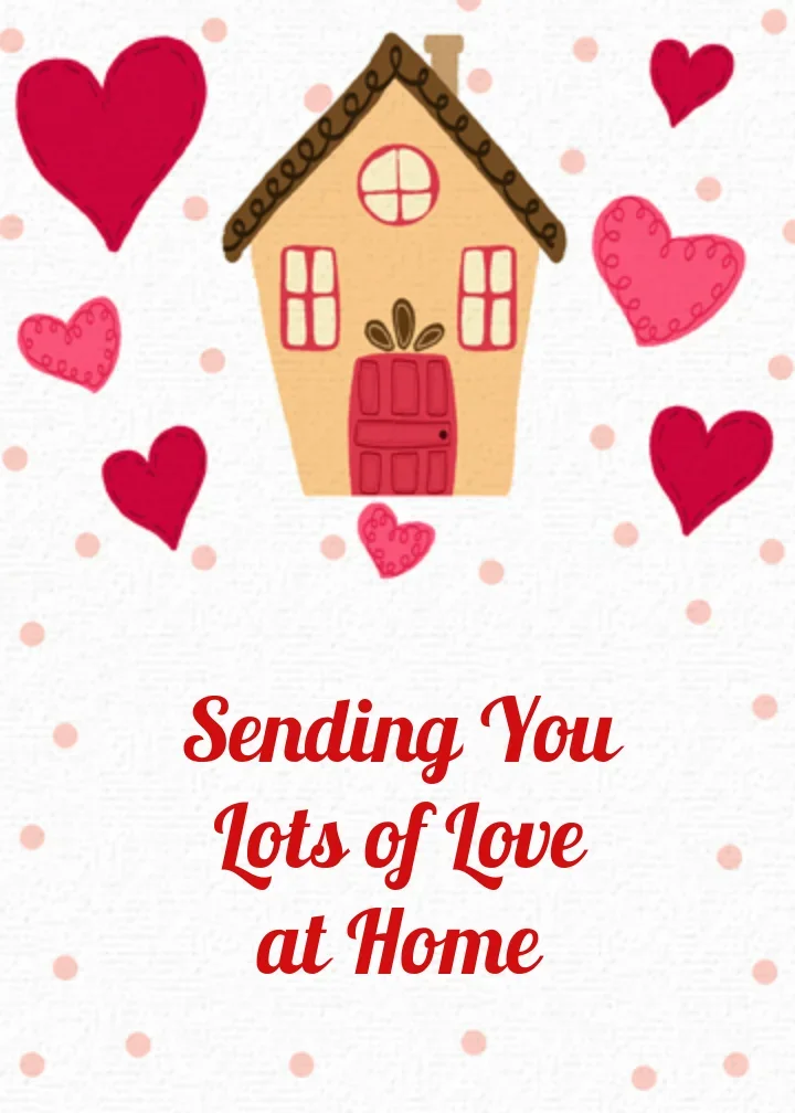 Sending Love to You at Home card image