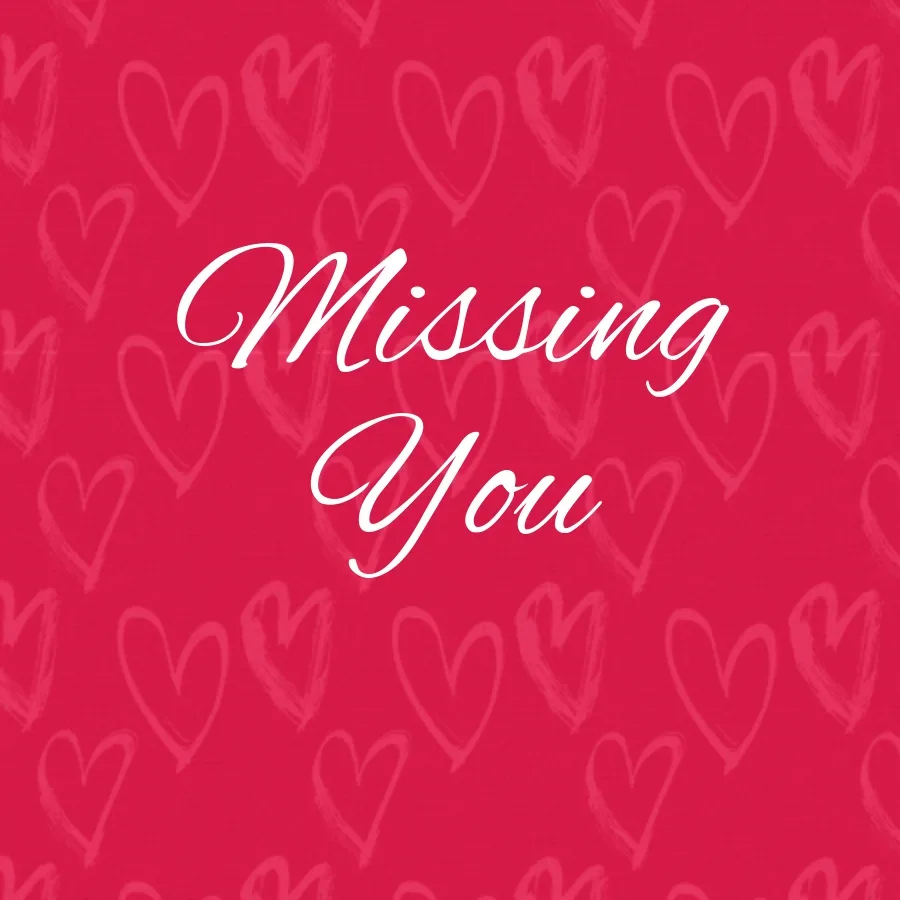 Missing You Hearts card image