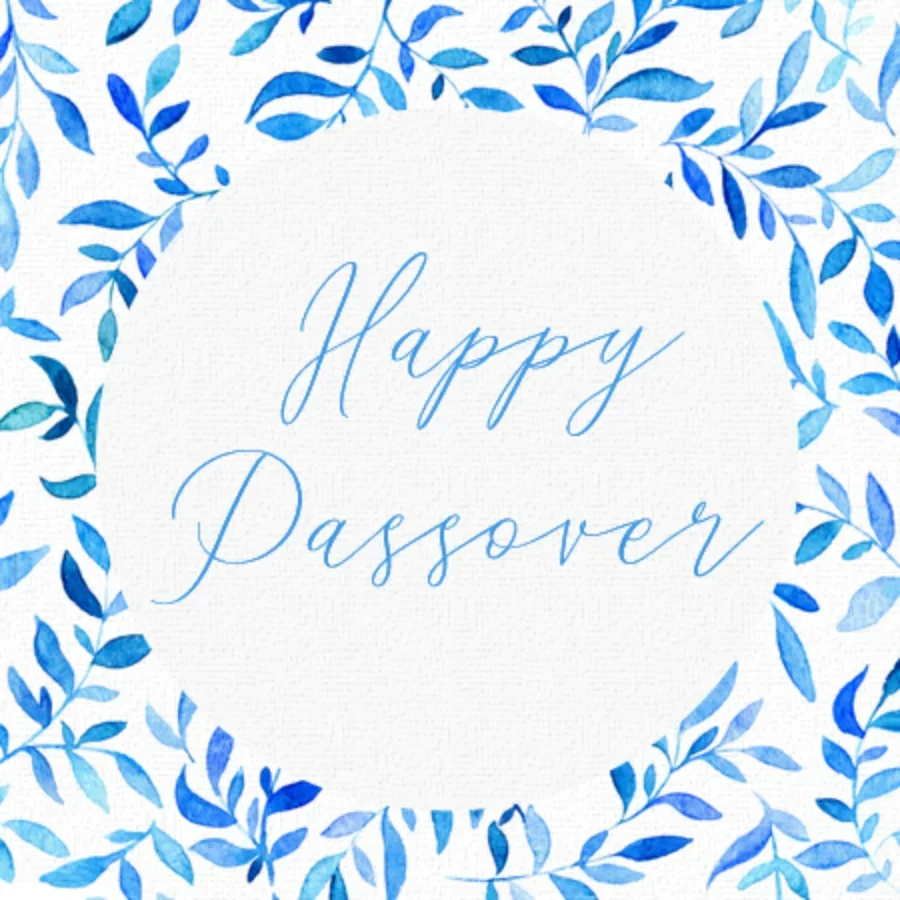 Passover Floral card image