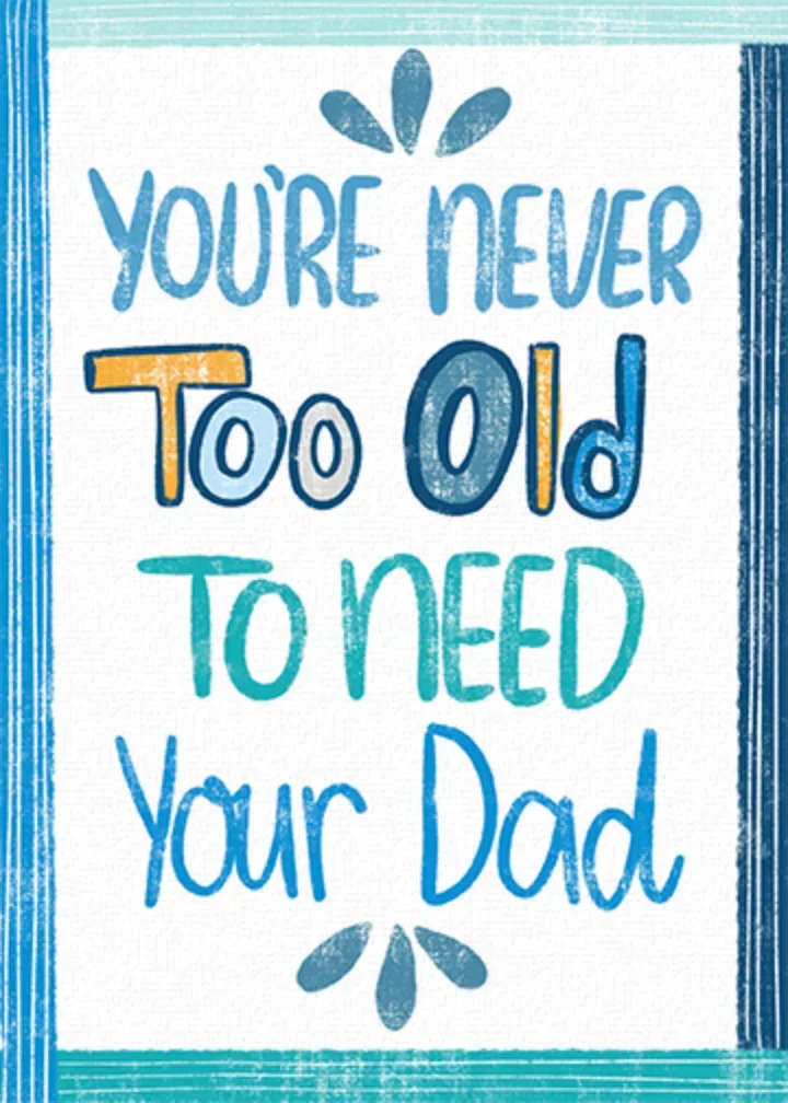 Father's Day Too Old card image