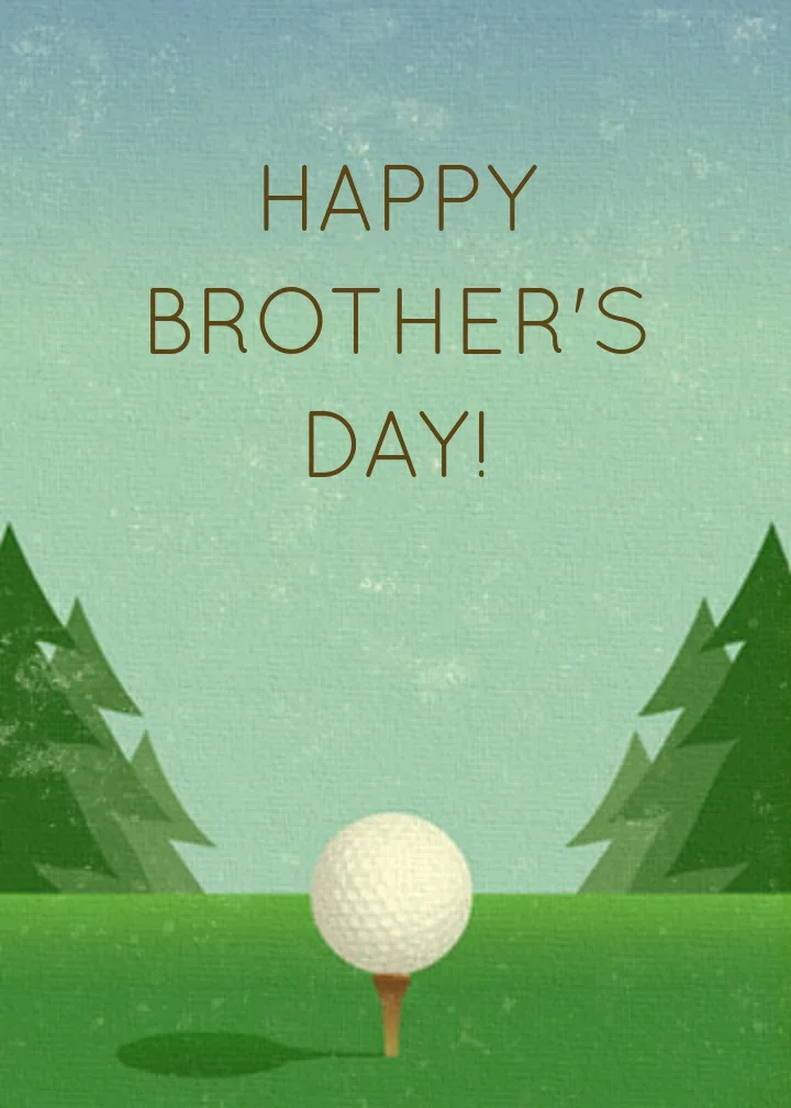 Brother's Day Golf card image