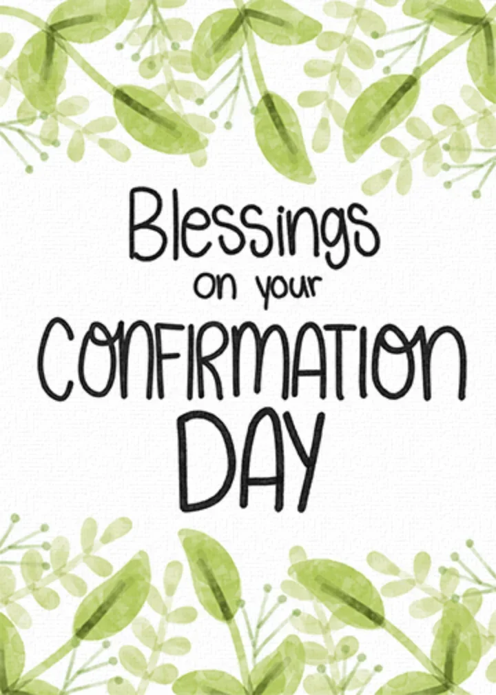 Confirmation Day card image