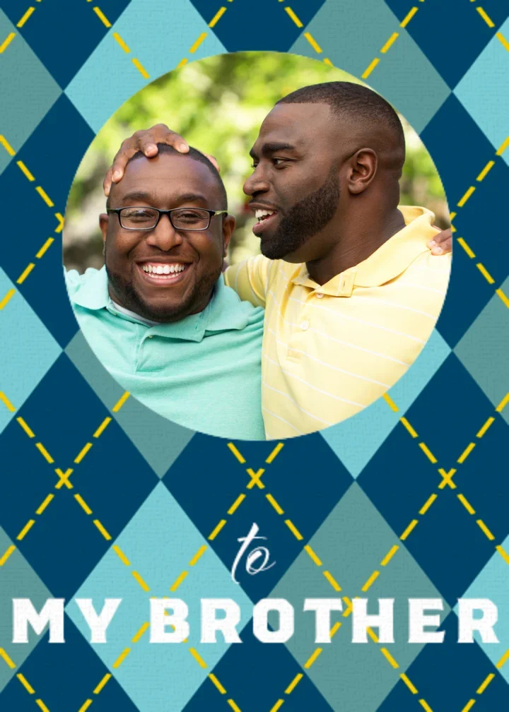 Brothers Day Photo card image
