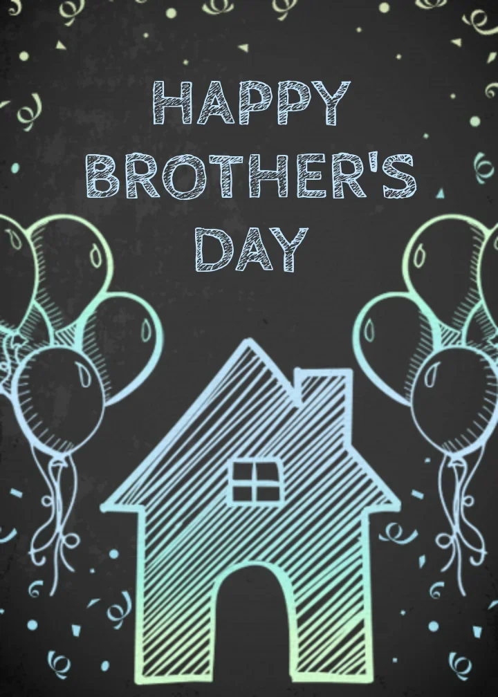Brother's Day Chalkboard card image