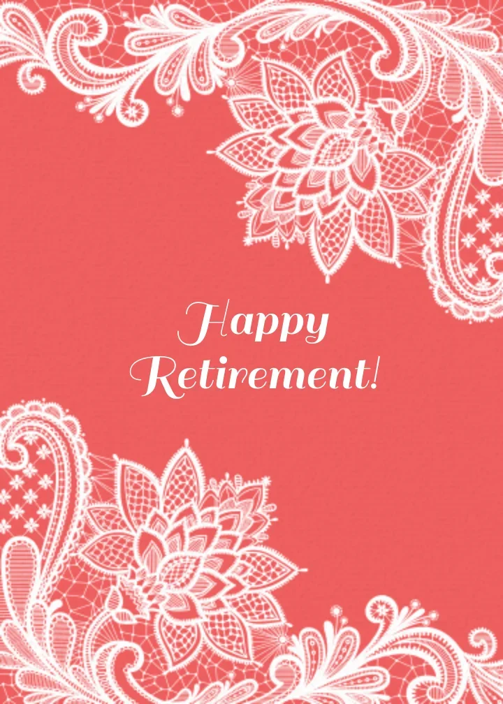 Retirement Doily card image