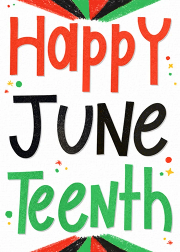 Happy Juneteenth card image